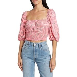 AFRM CROPPED BLOUSE NWT